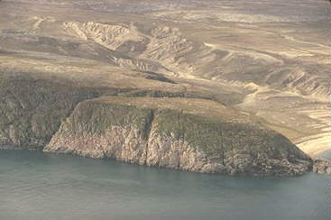 Rocky Arctic island in Hudson Bay