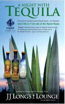 Tequila tasting hosted by the author, in June, 2007