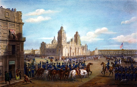 Americans enter Mexico City, 1847