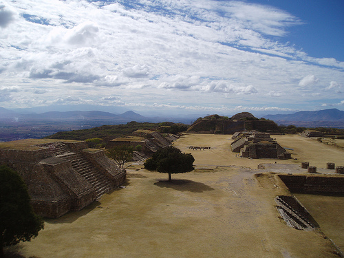 Ruins of Monte Alban in Oaxaca
