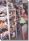 Confronted by a wall of tequila!